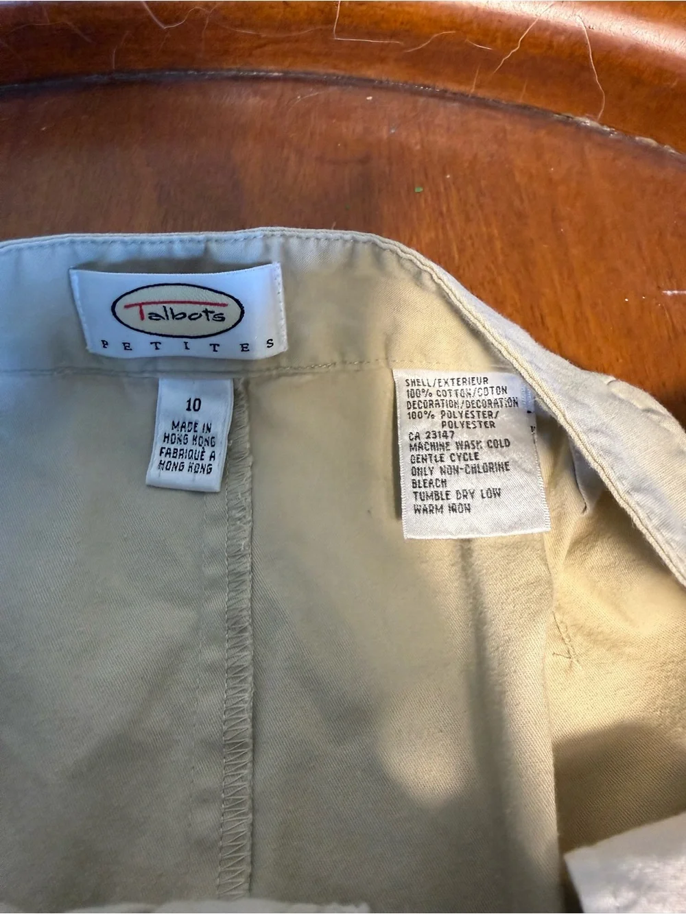 Talbots Cream Mini Skirt with Brown Floral Embroidery 1990-2000 y2k